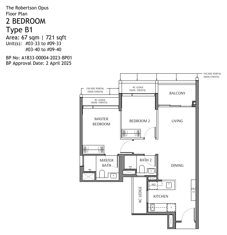 Type B1 · 2-Bedroom