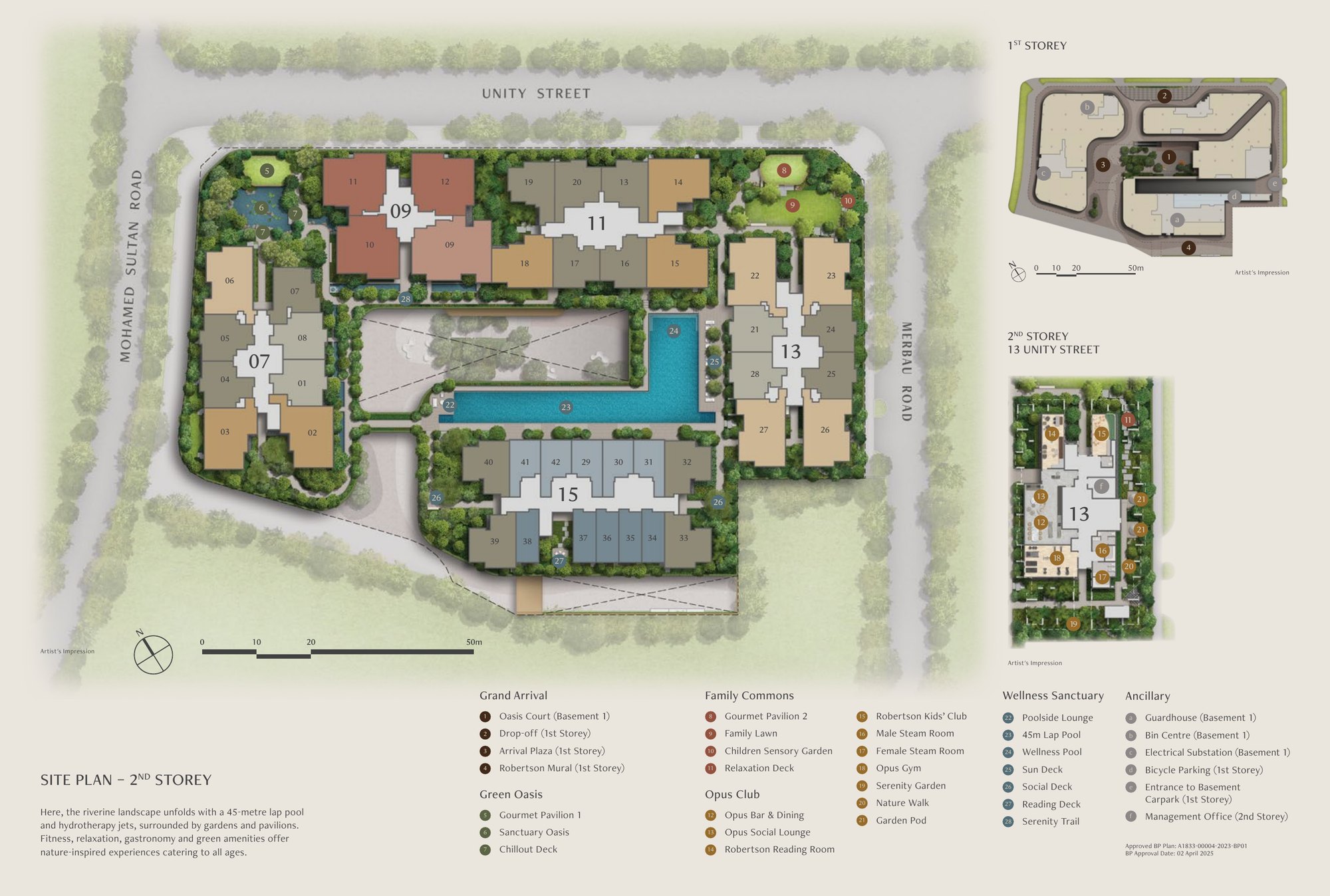Site plan, 2nd storey